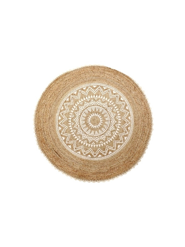 copy of Boho cream and grey Rug with Fringes - 168 €