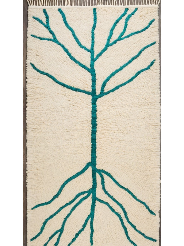 Tapis Berbere vert beige - 329 €