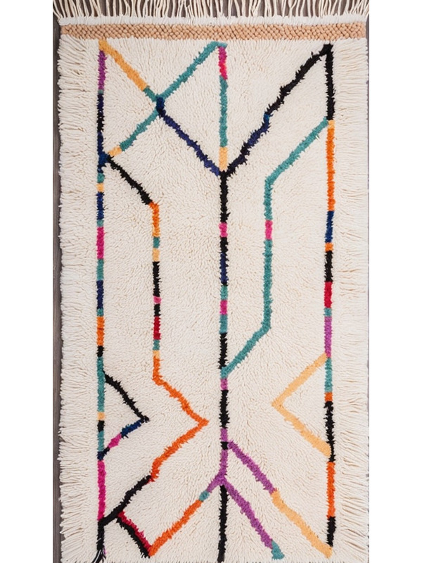 Colored wool rug - 289 €