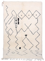 tapis berbere noir et blanc - 199 €