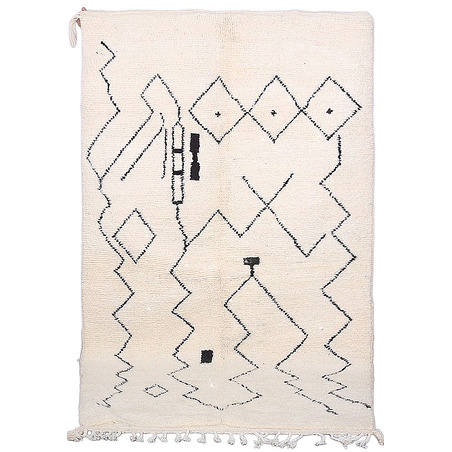 tapis berbere noir et blanc - 199 €