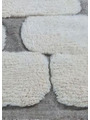 white and grey wool rug - 289 €
