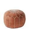 Leather pouf ottoman - 117 €
