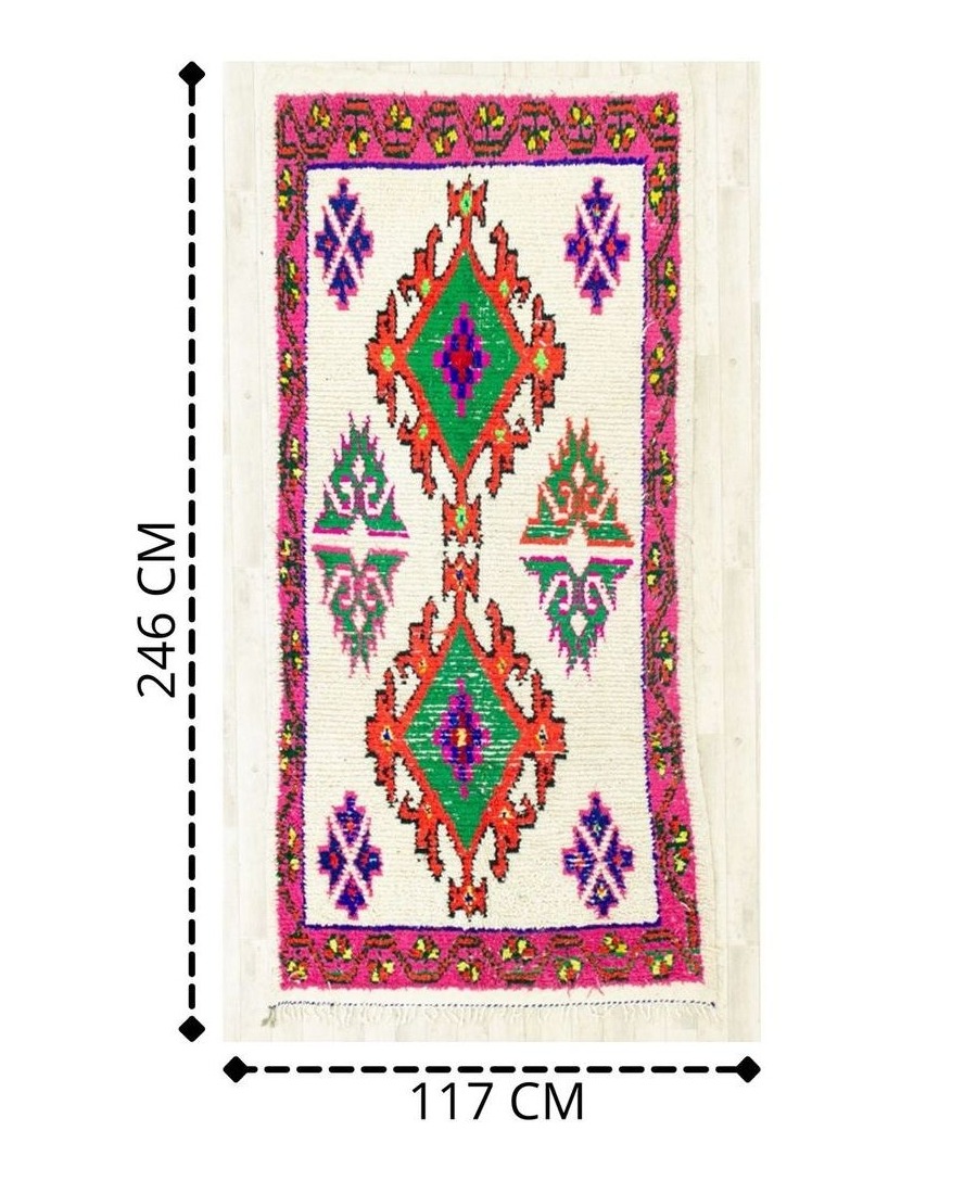 Tapis berbere Azilal 117cm x 246cm - 486 €