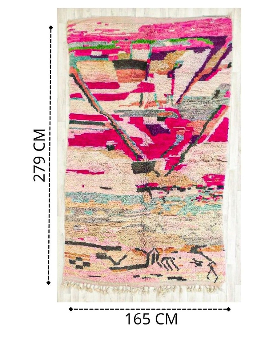 Tapis Berbere coloré 165 x 279 cm - 488 €