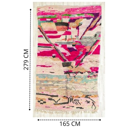 Tapis Berbere coloré 165 x 279 cm - 488 €