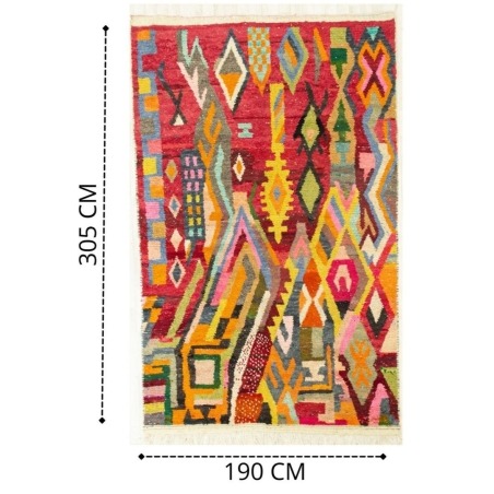 Tapis Berbere unique 190 x 305 cm - 781 €