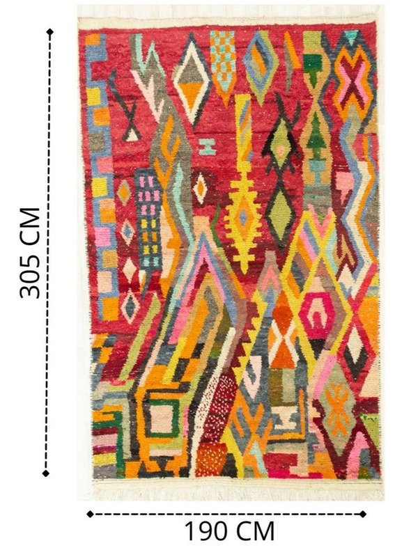 Tapis Berbere unique 190 x 305 cm - 480 €