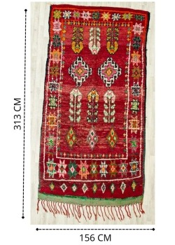 Unique Moroccan rug 156 x 313 cm - 125 €