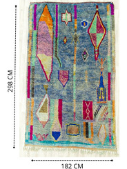 Tapis berbere unique 182 x 298 cm - 493 €