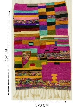 Colorful Moroccan rug 170 x 257 cm - 435 €